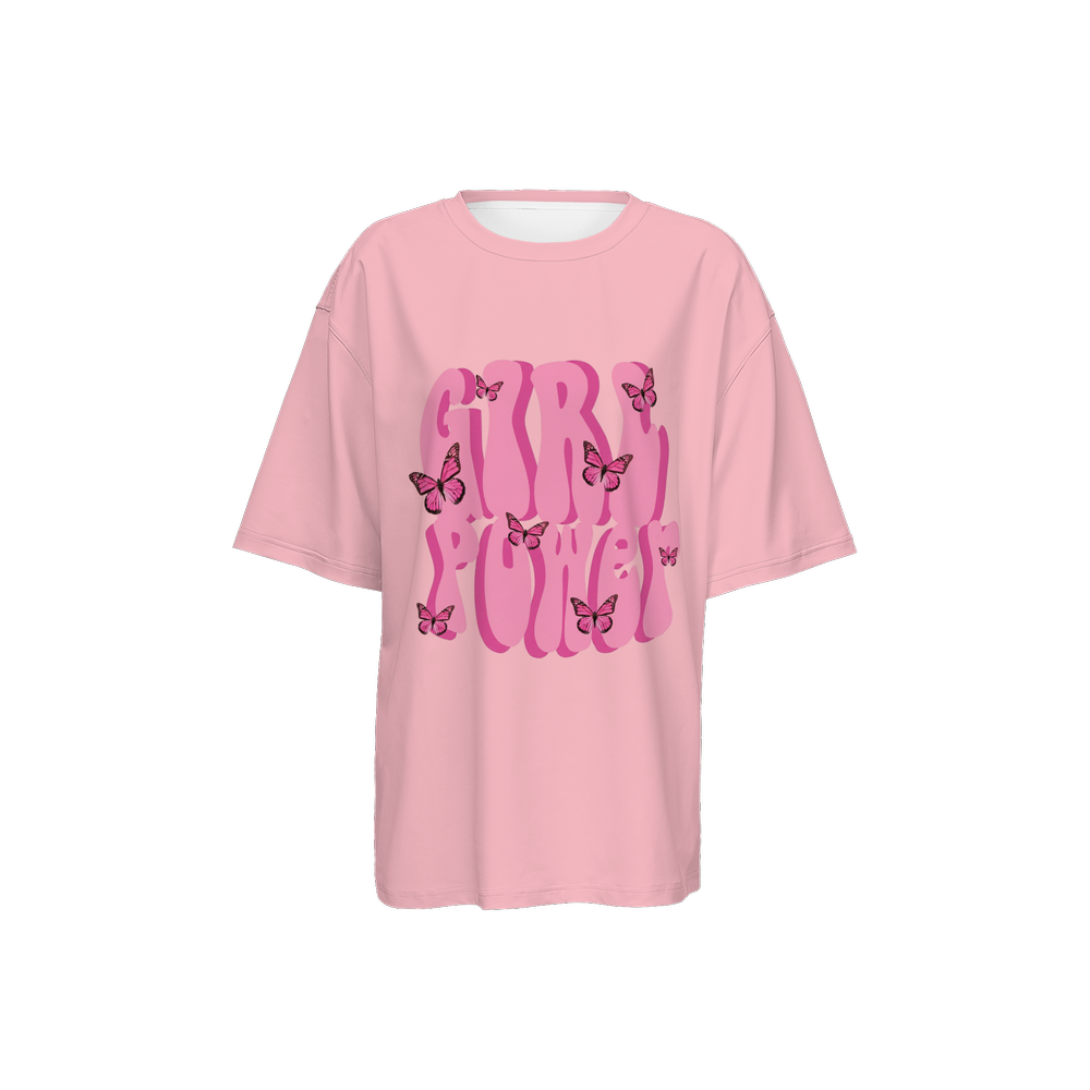Girl Power Oversized Luxe Streetwear Tee